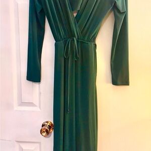 BCBGeneration teal green Long Sleeve jumpsuit